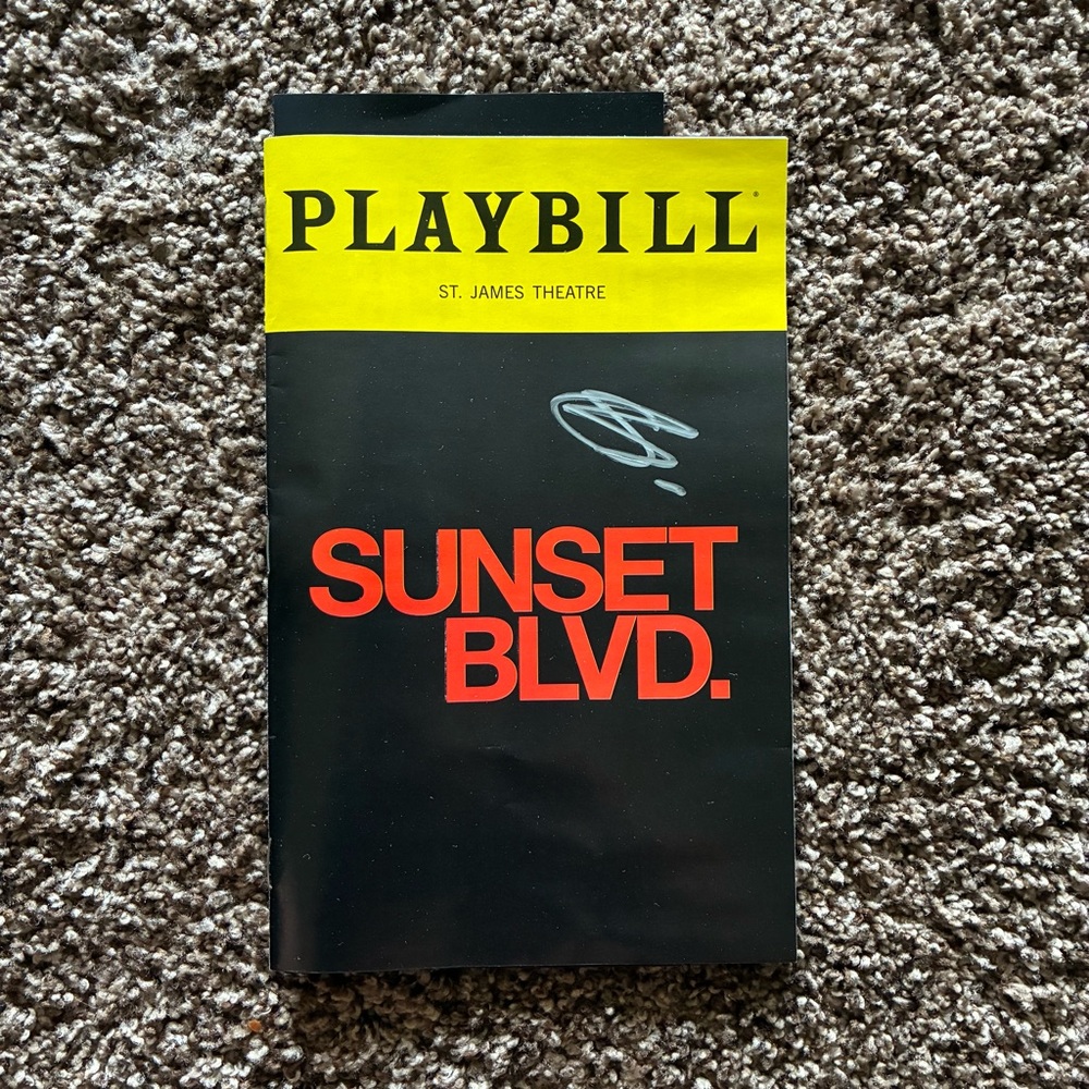 Sunset Blvd Signed Playbill